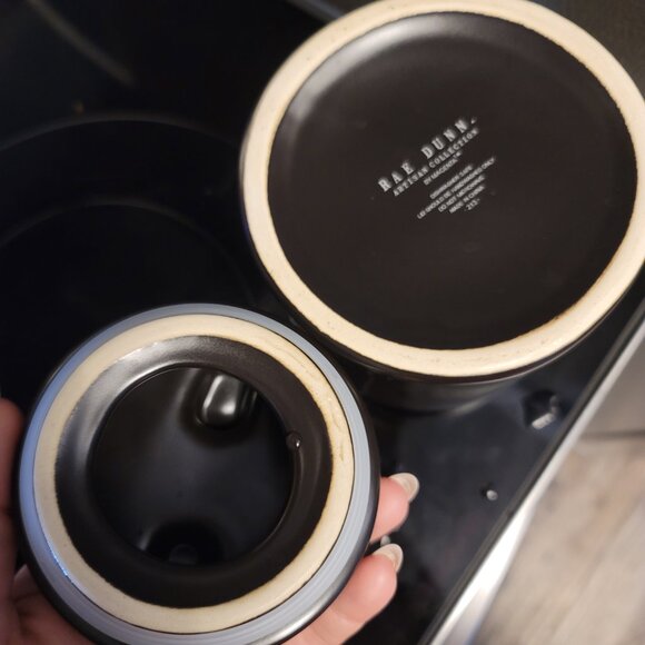 Rae Dunn RAT TAILS Halloween Black Canister - Picture 3 of 4